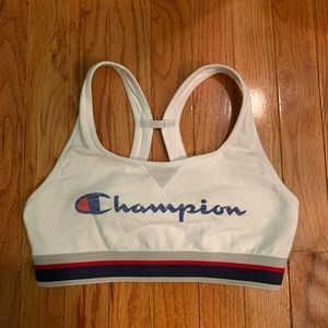 white champion sports bra